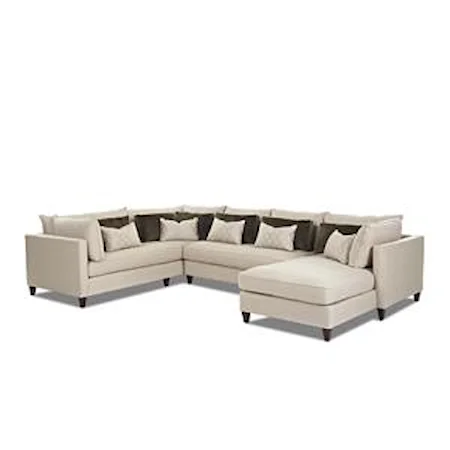 Modern Sofa Sectional with Right Facing Chaise Lounge
